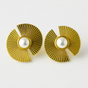 İnci Detay Paslanmaz Çelik Küpe - Görsel 1