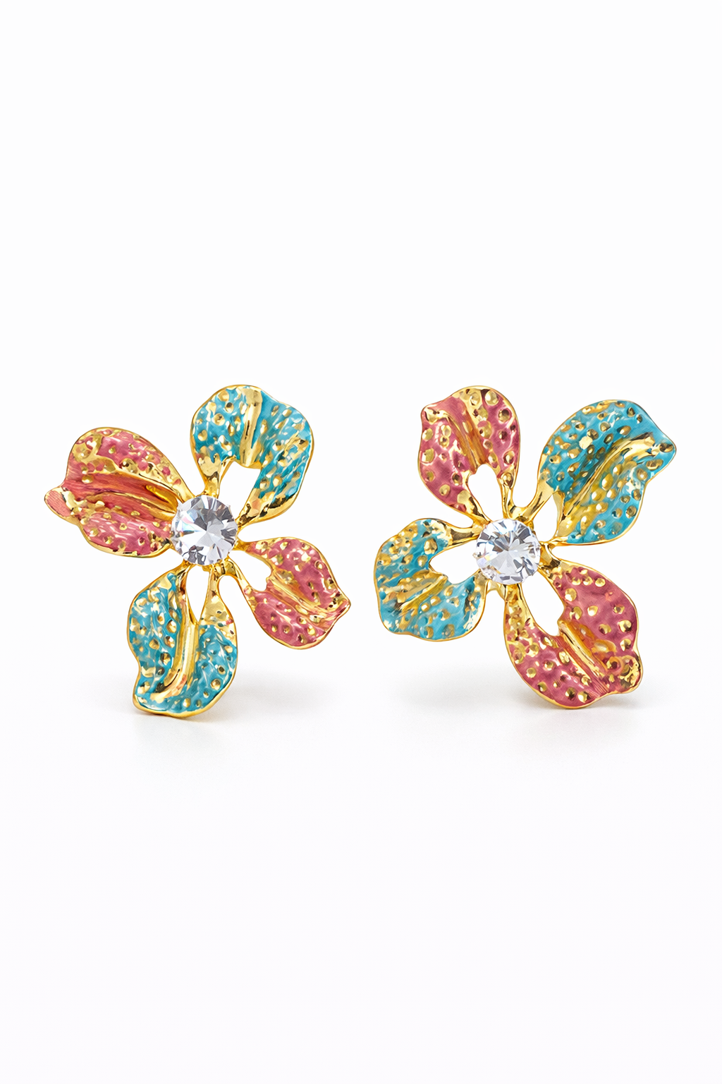 All Colors renkli çiçek küpe