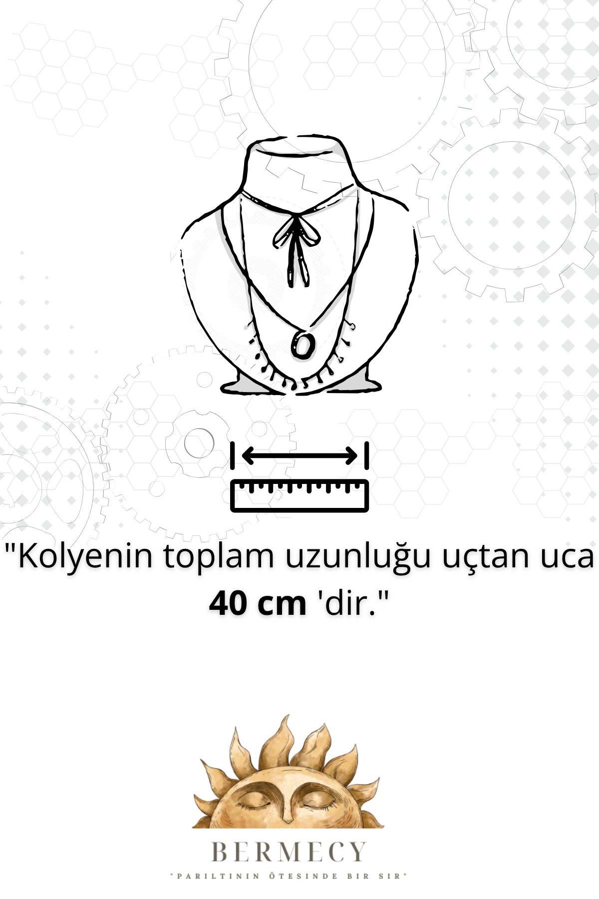 Olis Them | Nazar Göz Figürlü Gold Detaylı Kadın Cam İnci Kolye