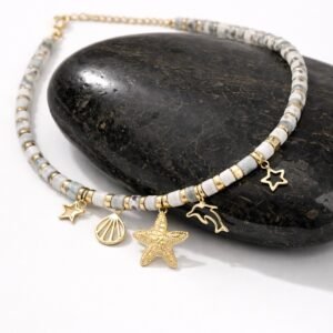 Sea Éclat | Deniz Yıldızı Detay Tasarım Kolye