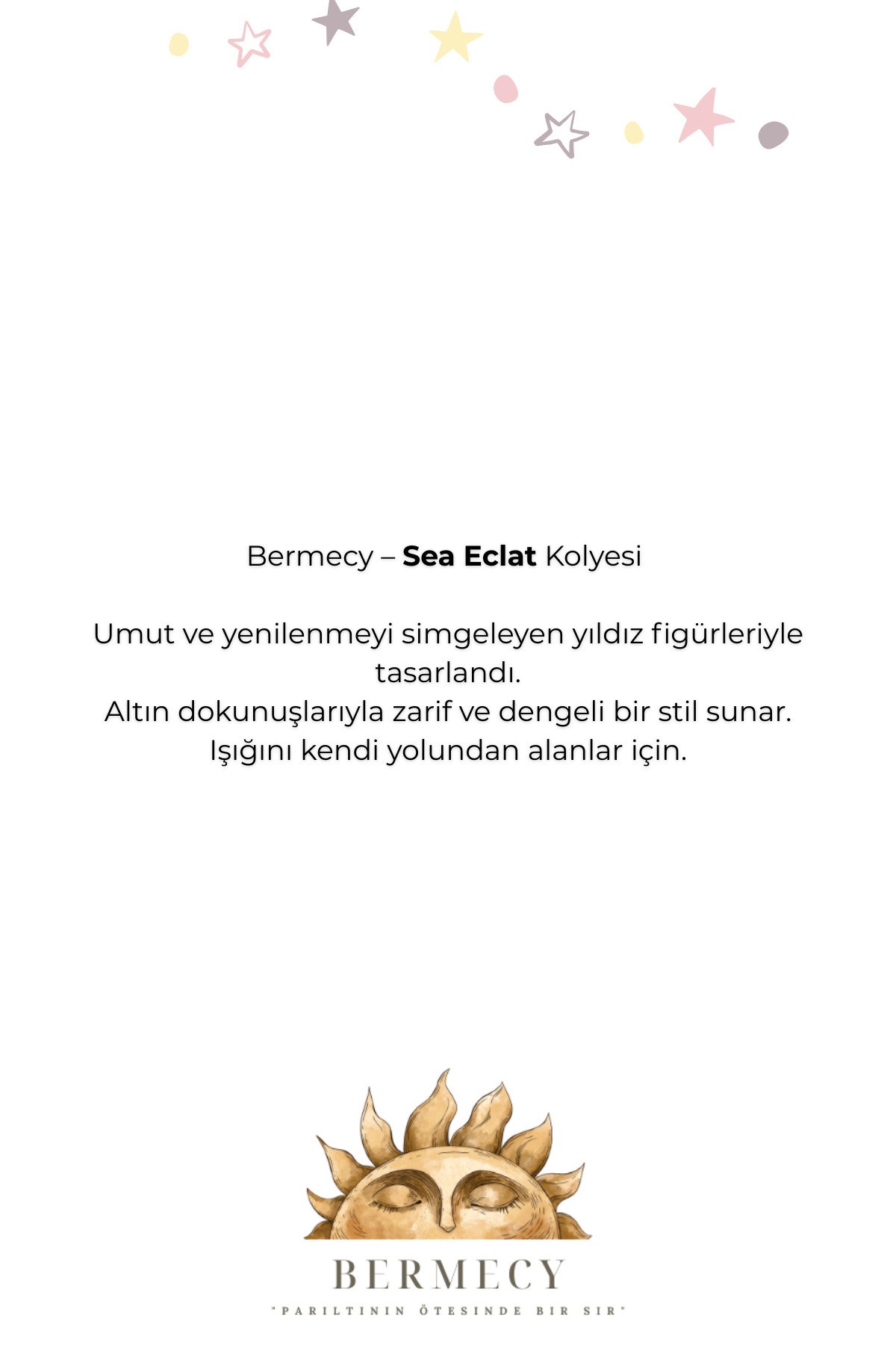 Sea Éclat | Deniz Yıldızı Detay Tasarım Kolye