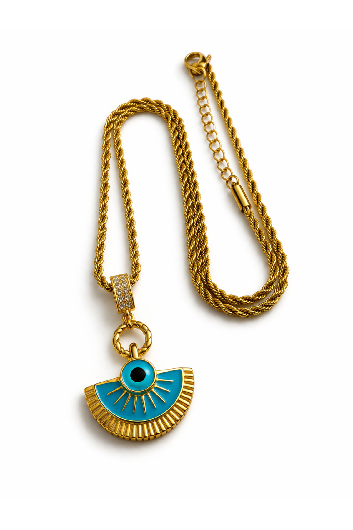 Luna Amulet | Antik Mısır Tasarım Çelik Kolye