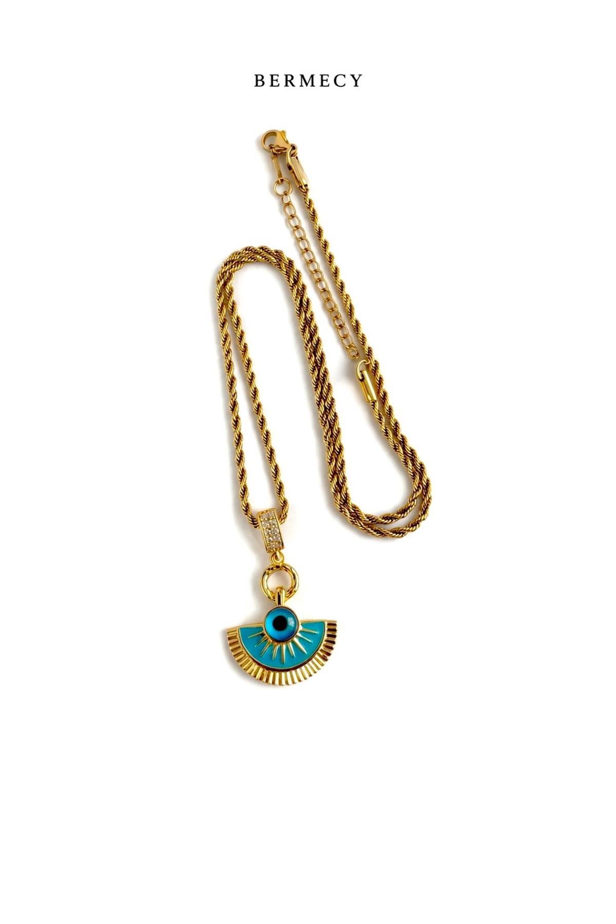 Luna Amulet | Antik Mısır Tasarım Çelik Kolye