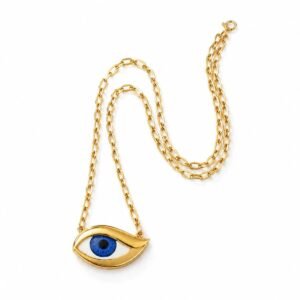 Gold Eye | Göz Figür Çelik Kolye